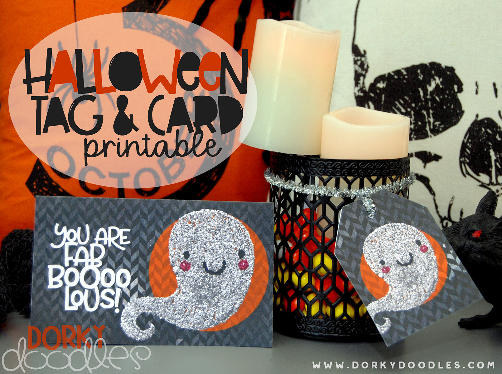 halloween gift tag and card