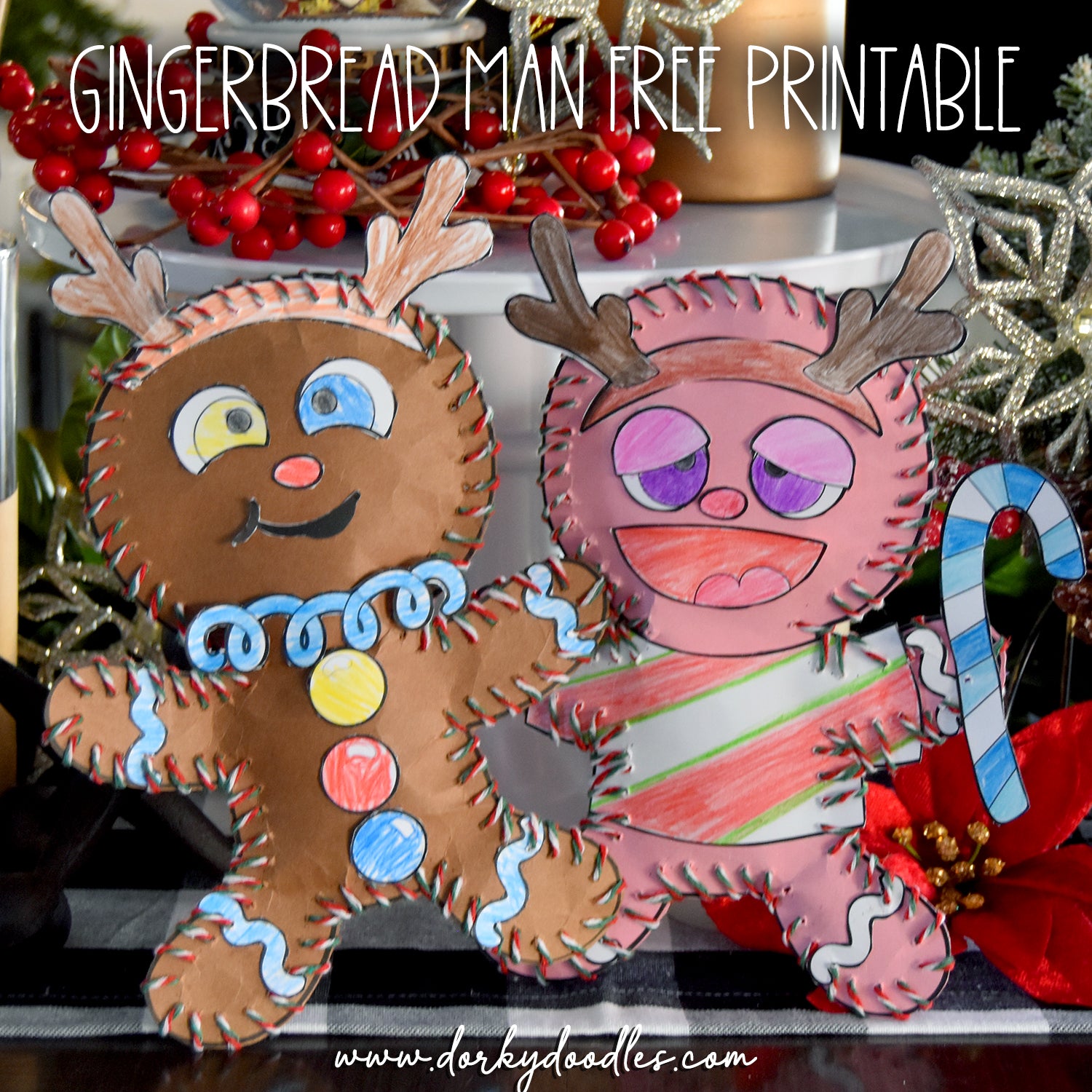Fun Christmas gingerbread craft for kids
