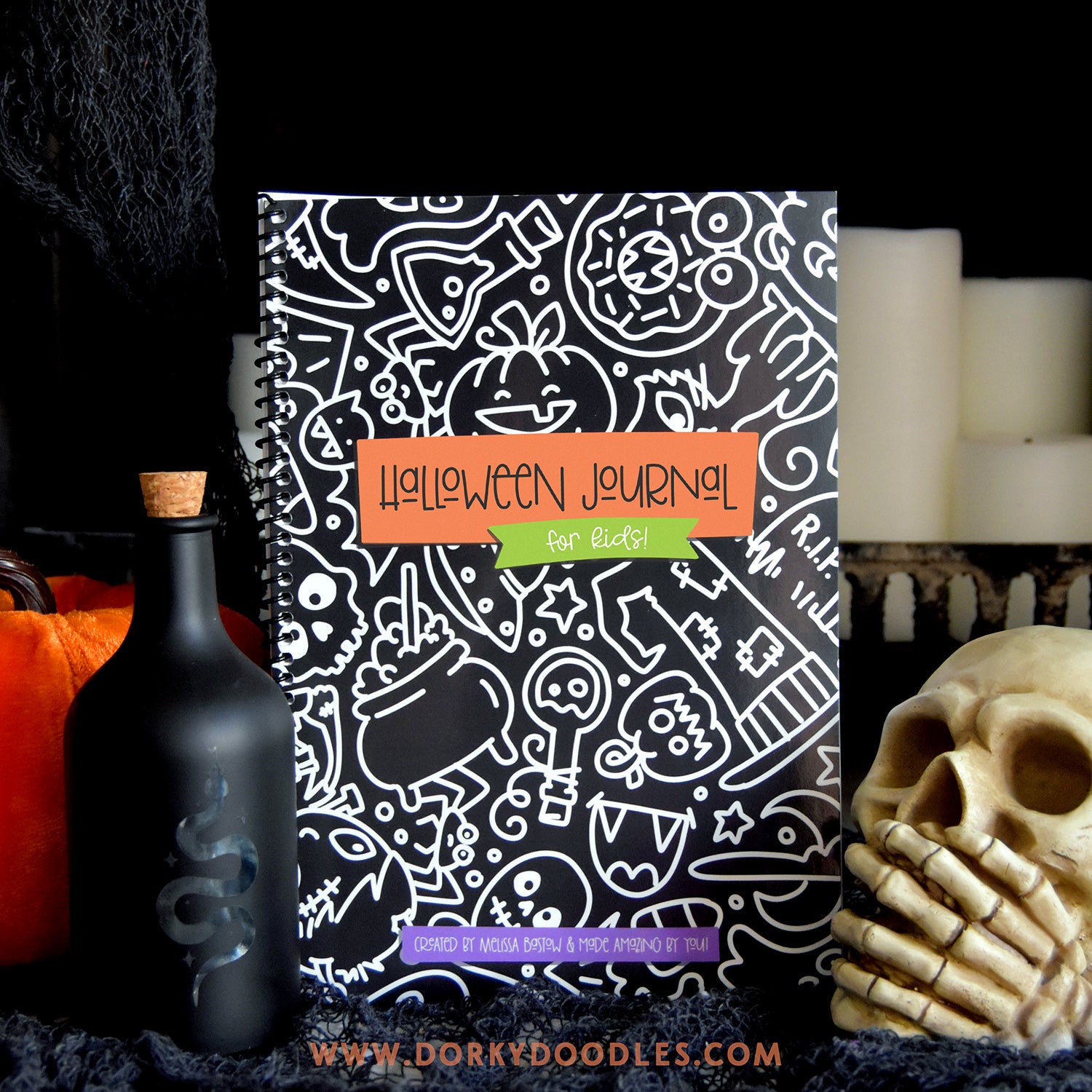 Halloween journal for kids coloring pages