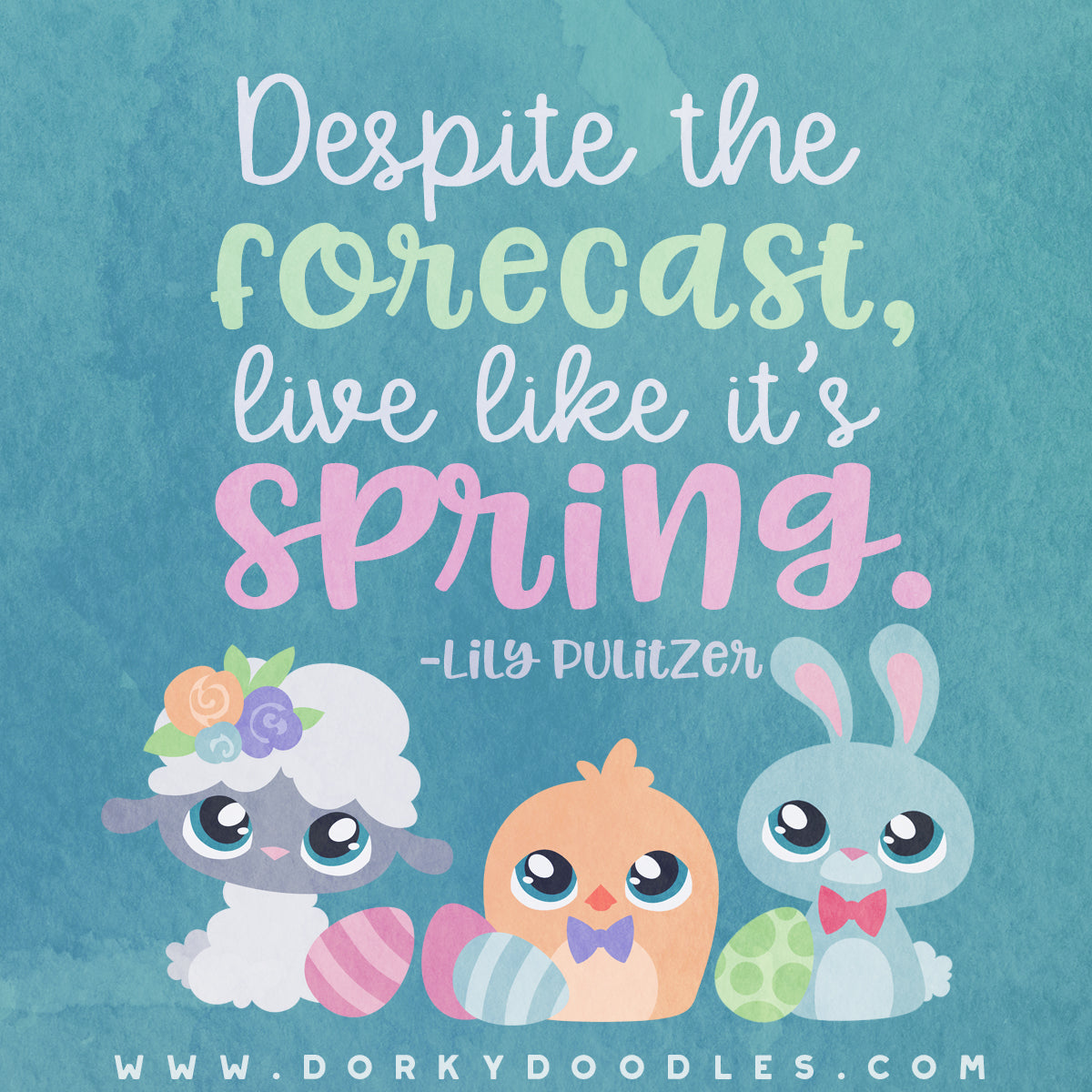 Despite the forcast, live like it's spring.  Lily Pulitzer