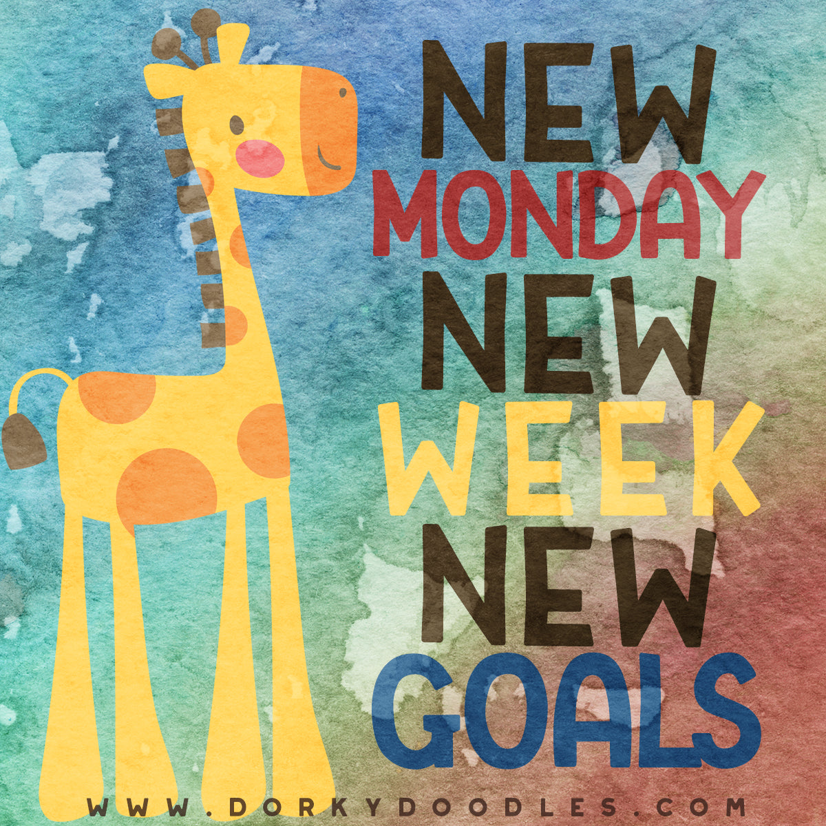New Monday New Week New Goals Motivation