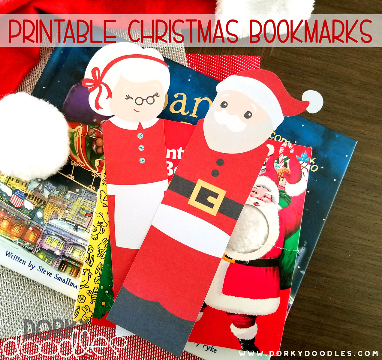Free Christmas bookmarks