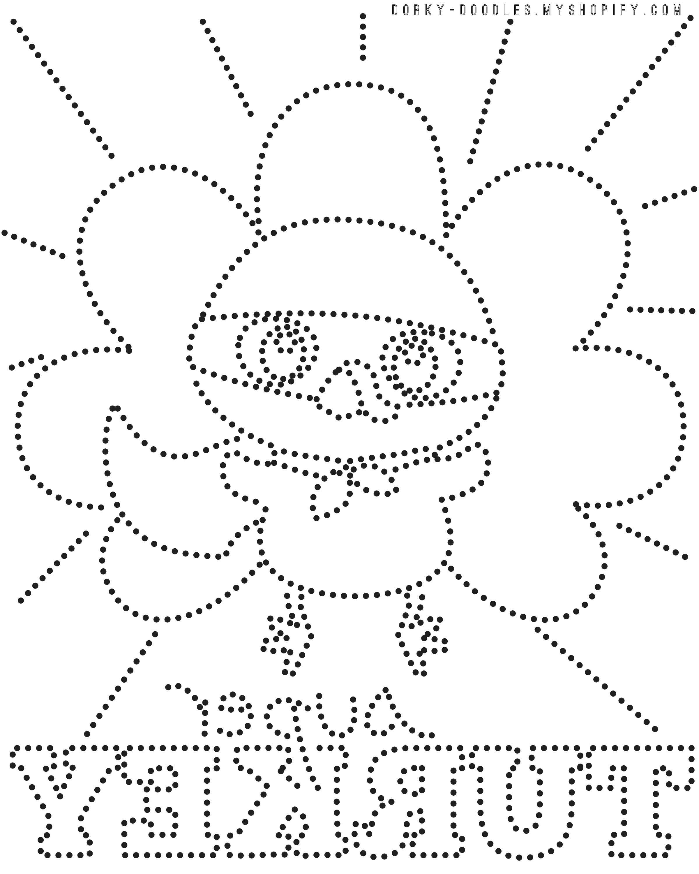 Thanksgiving Pinhole Art Printable – Dorky Doodles