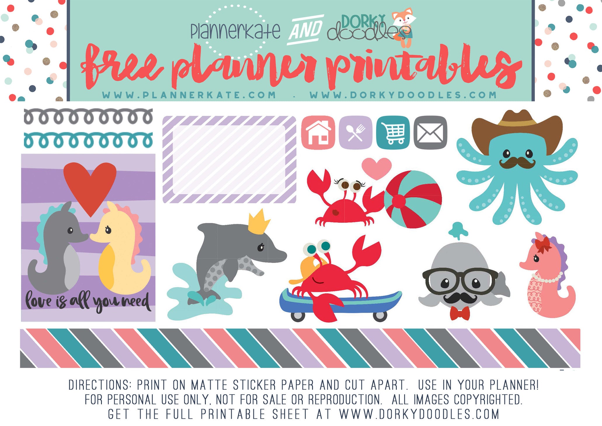 free planner stickers