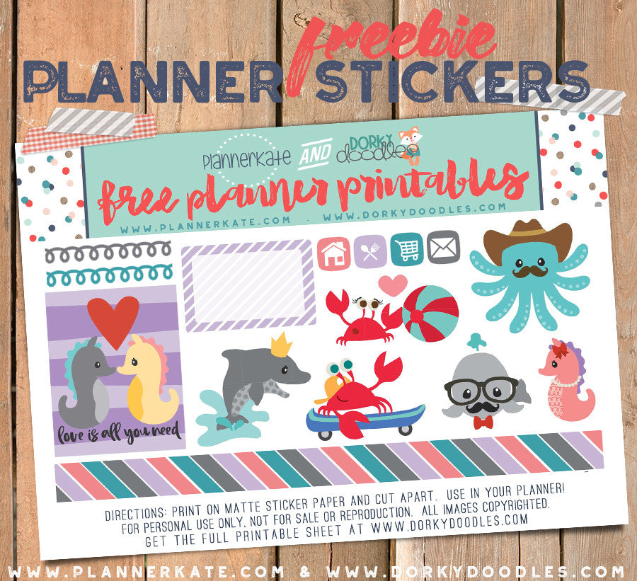 free planner stickers