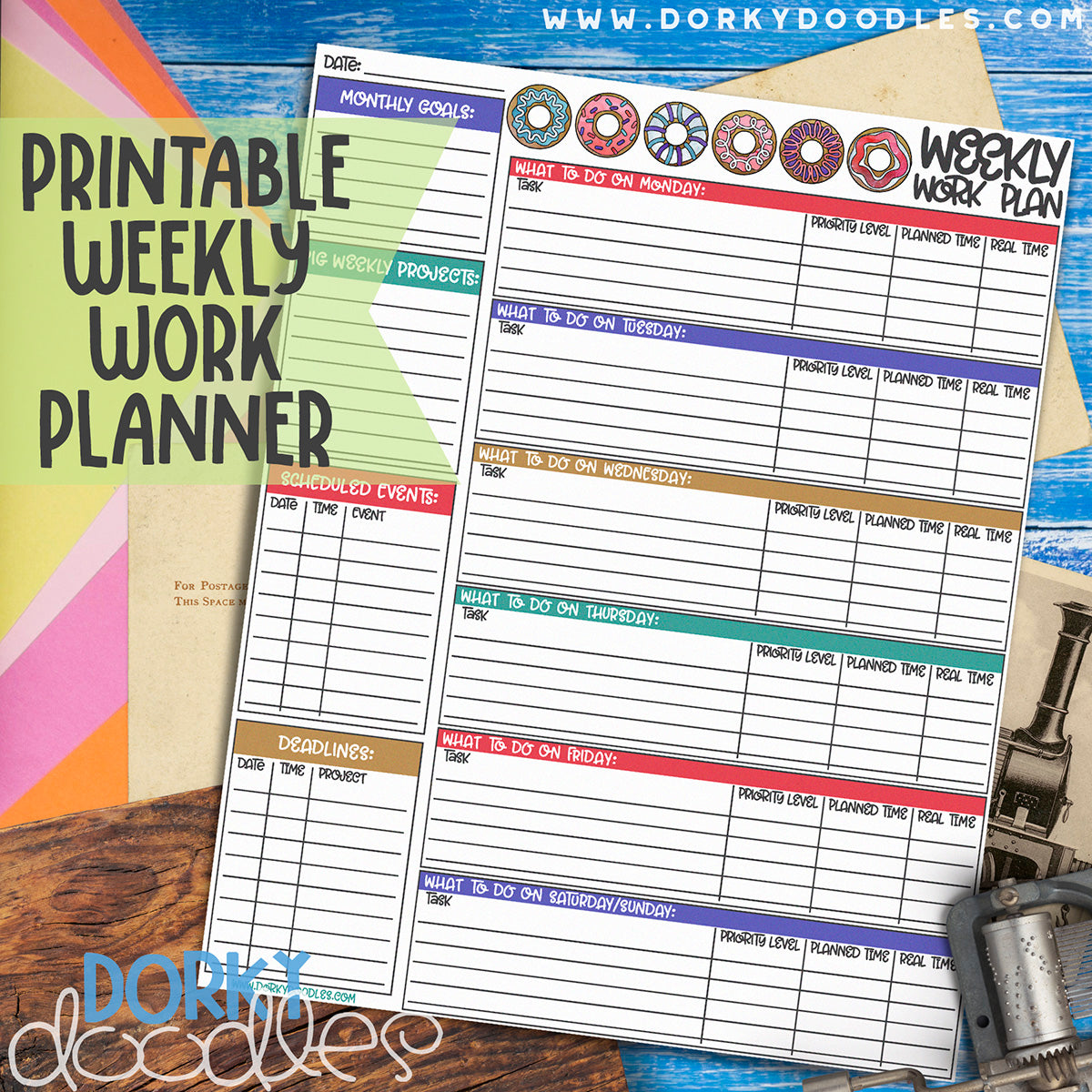 weekly work planner to print at home