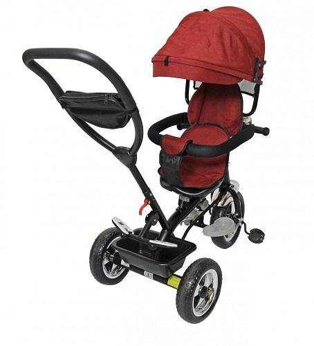 The Stages Stroller Tricycle - Red is a revolutionary way for parents and children to get around