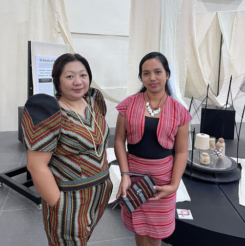 Antonia Mangsat (left) and Jocelyn Mayao (right) of Indigenous Enabel Craft
