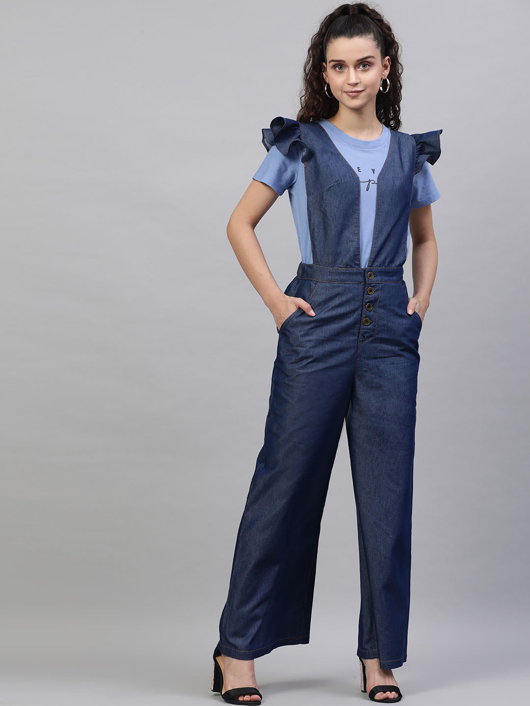 Denim Front Open Jumpsuit – STREET NINE FASHIONS