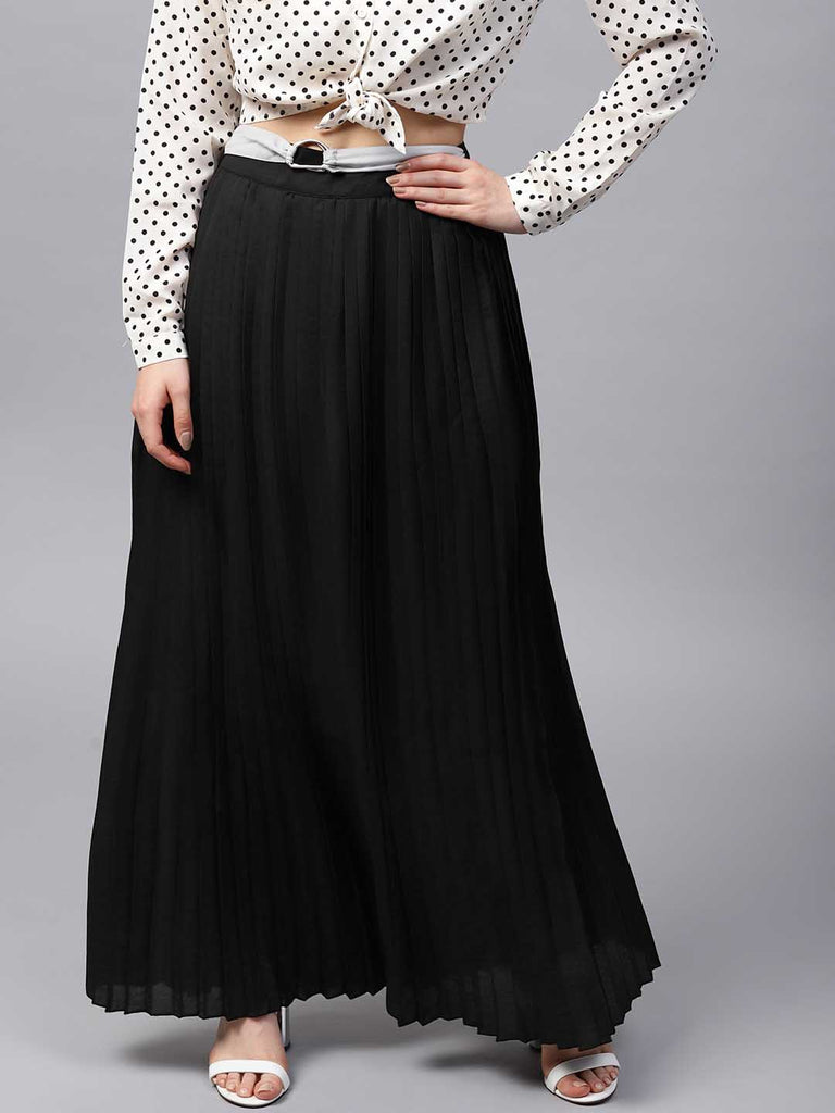 Polka Dot Pleated Skirt – STREET NINE FASHIONS