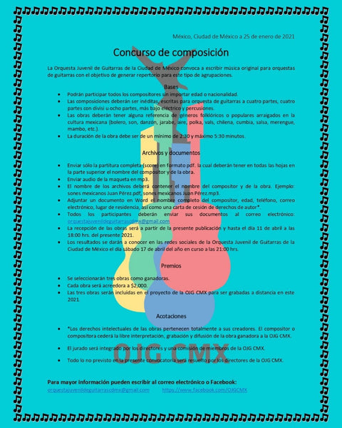 Concurso Composicion OJG CMX