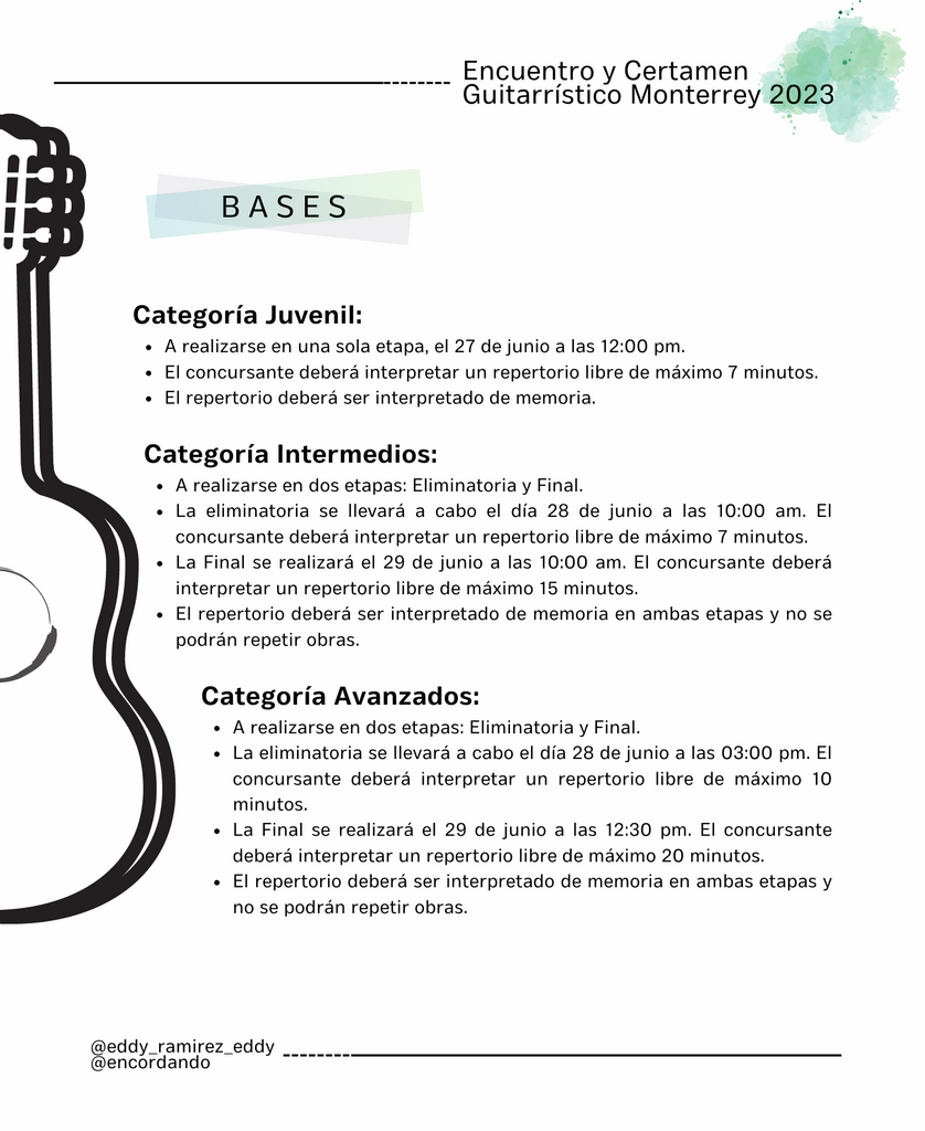 Encuentro y Certamen Guitarristico Monterrey 2023