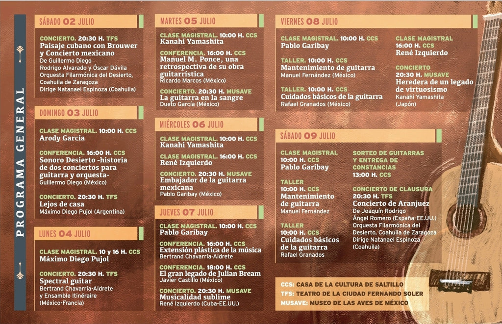 Actividades Festival Guitarra Saltillo