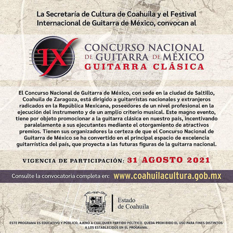 Concurso Nacional de Guitarra de México 2021