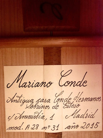 Guitarra Mariano Conde 2015