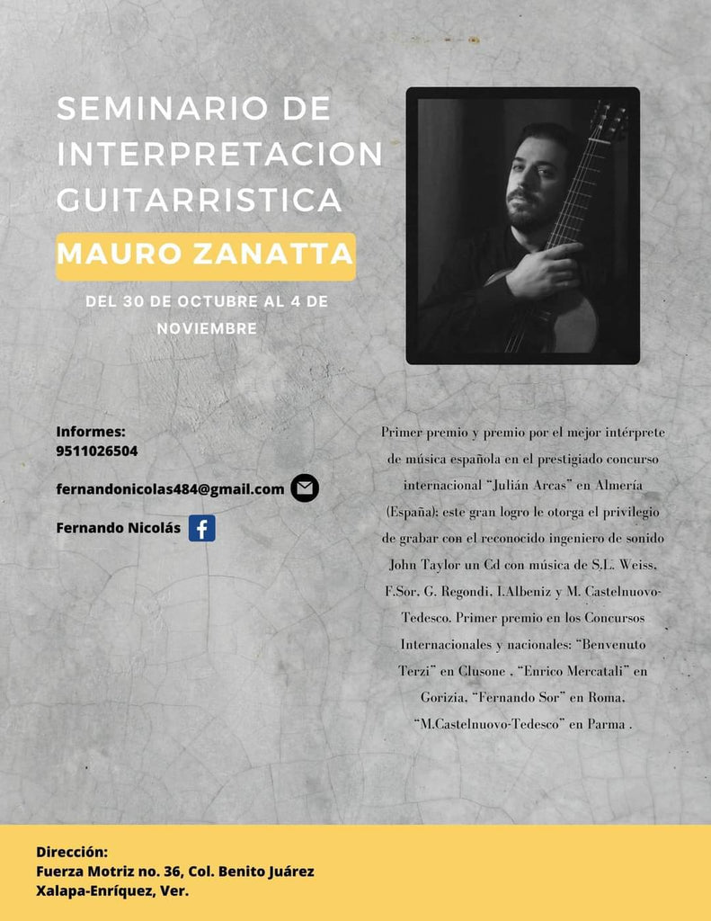 Seminario de Interpretación Guitarrística Mauro Zanatta