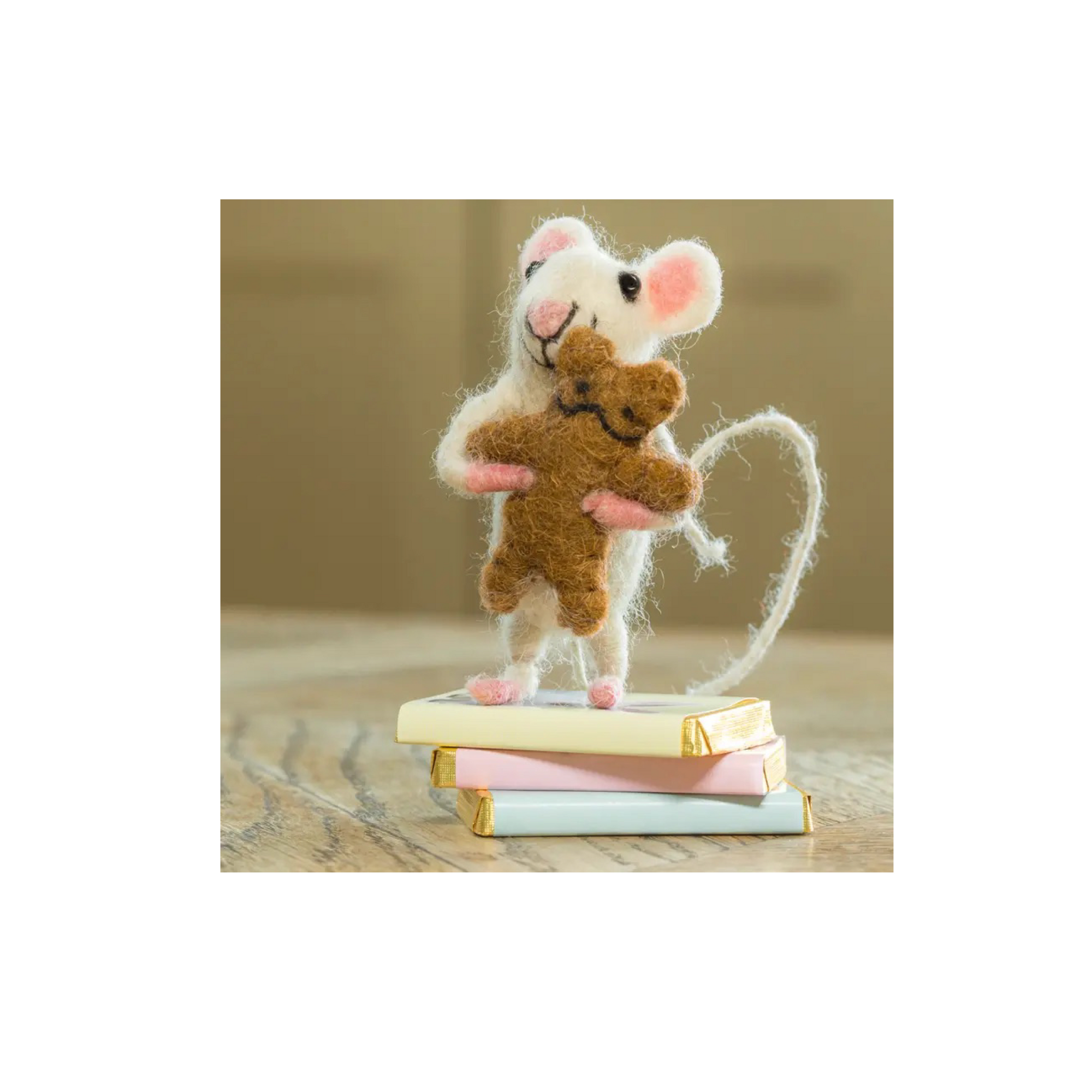 Felted Doctor Mouse Miniature - Tadpoles and Tiddlers