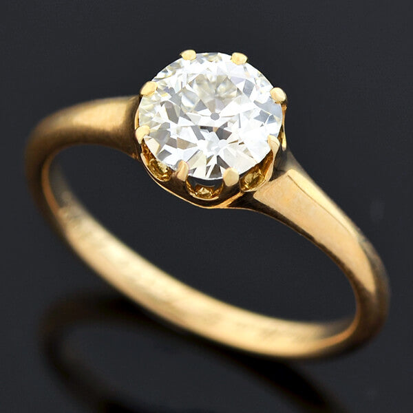 MARCUS & Co. Victorian 18kt Gold Diamond Engagement Ring 1.28ct – A ...