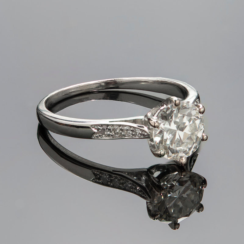 Art Deco Platinum Diamond Engagement Ring 1.26ct – A. Brandt + Son