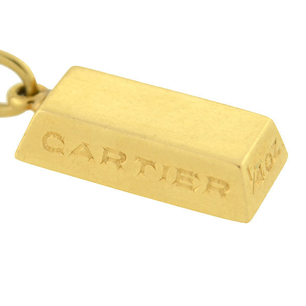 CARTIER Estate 18kt Gold Bar Ingot 