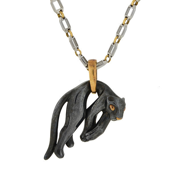 cartier panther link necklace