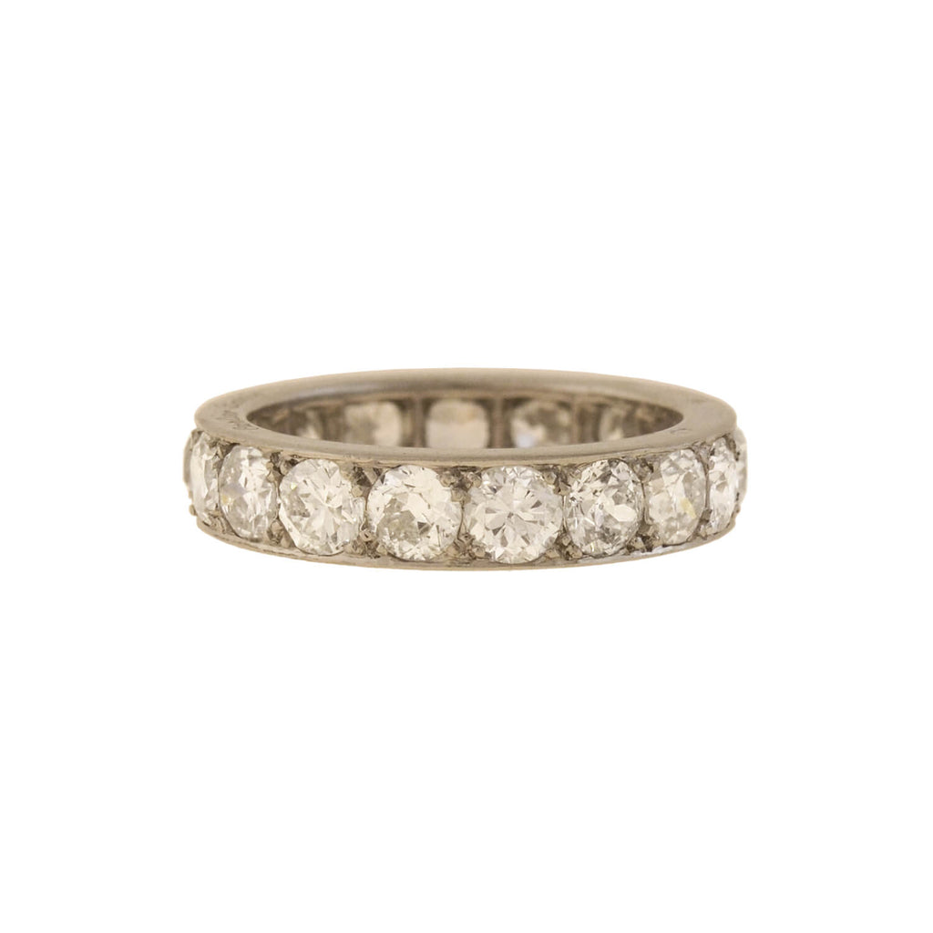 cartier platinum diamond eternity band