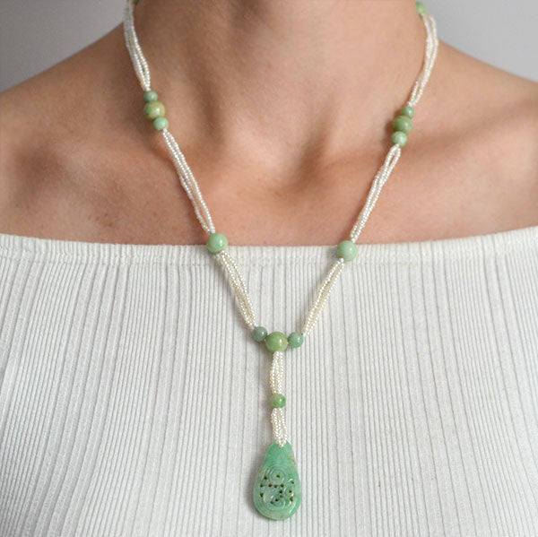 carved jade pendant