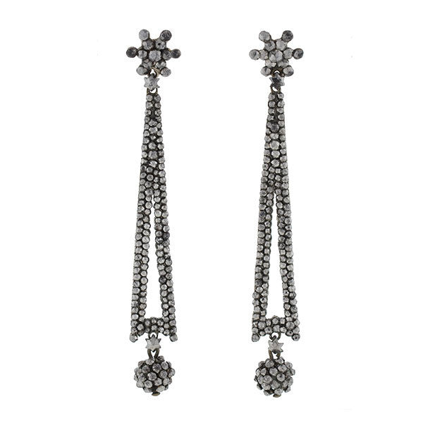 Victorian Cut Steel Long Drop Earrings – A. Brandt + Son