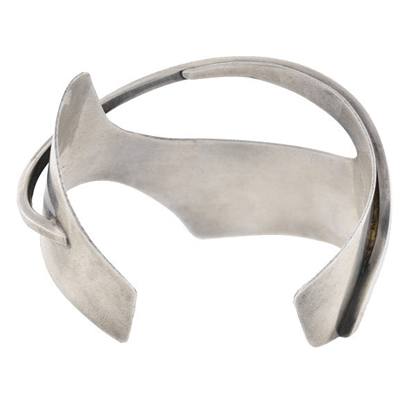 ED WIENER Vintage Sterling Silver Modernist Cuff Bracelet – A. Brandt + Son
