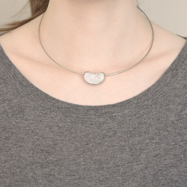 tiffany jewelry bean necklace