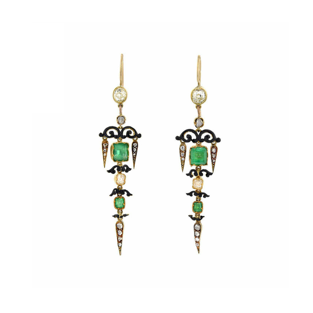 Stonesworld Hanging Stud Earrings with Ruby and Emerald combination for  Women : Amazon.in: Jewellery