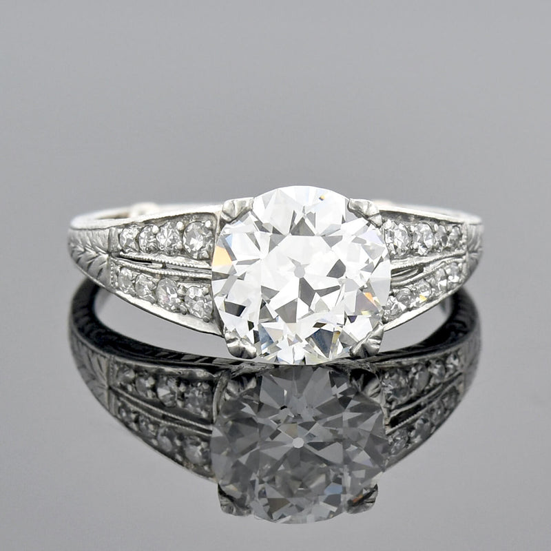 Edwardian Platinum & Diamond 3-Stone Ring .50ctw – A. Brandt + Son