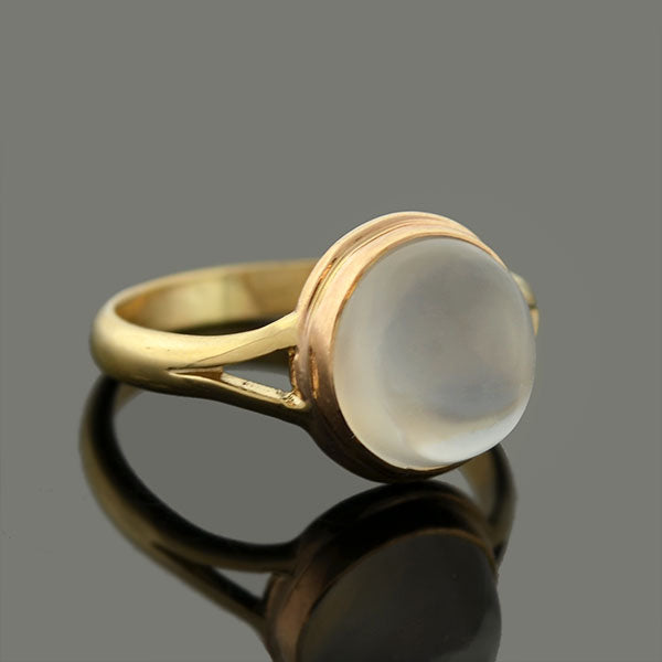 Victorian 14kt Moonstone Cabochon Ring – A. Brandt + Son
