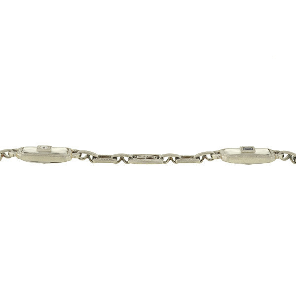 Art Deco 14kt Rock Crystal Sapphire & Diamond Bracelet – A. Brandt + Son
