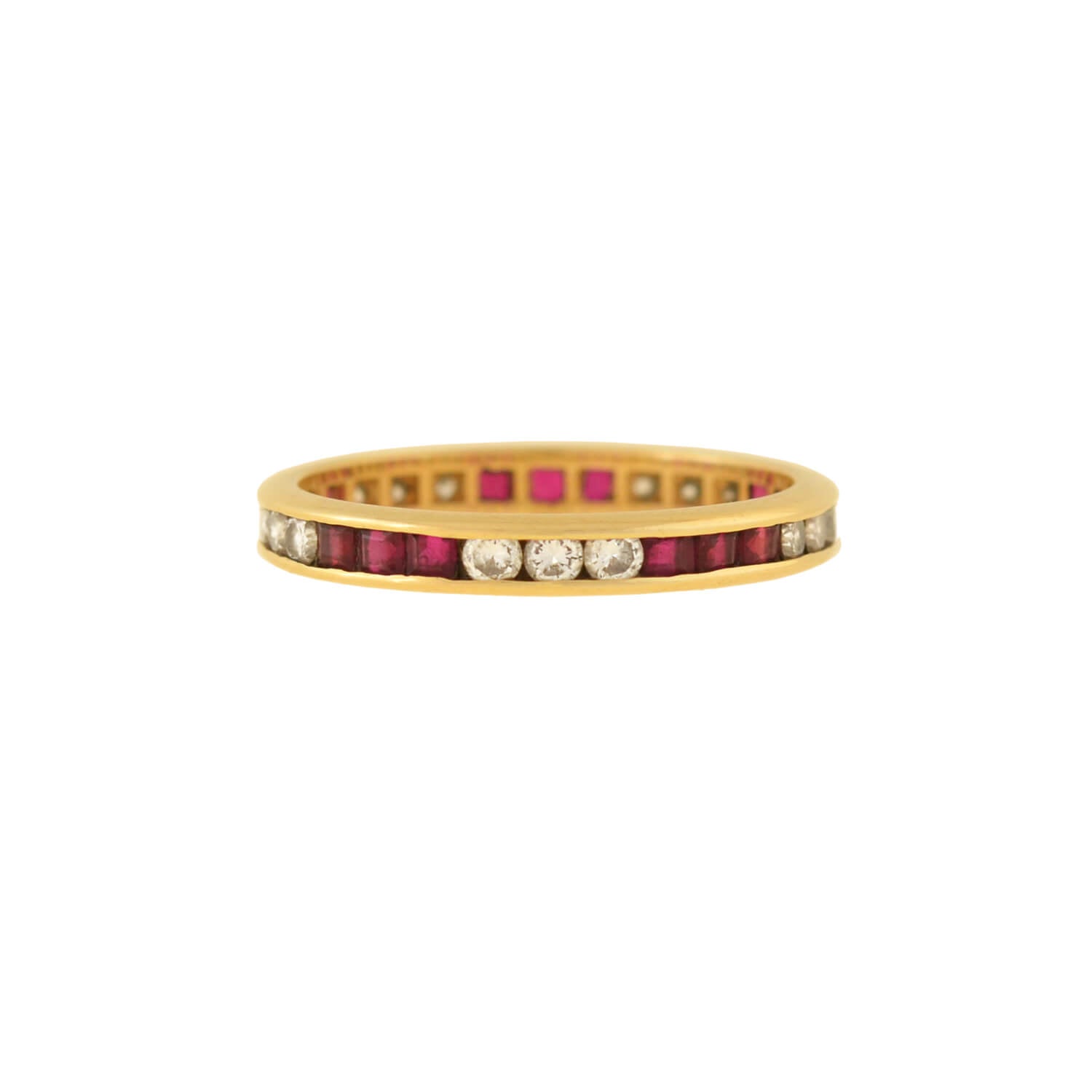 Vintage 14kt Ruby and Diamond Eternity Band – A. Brandt + Son