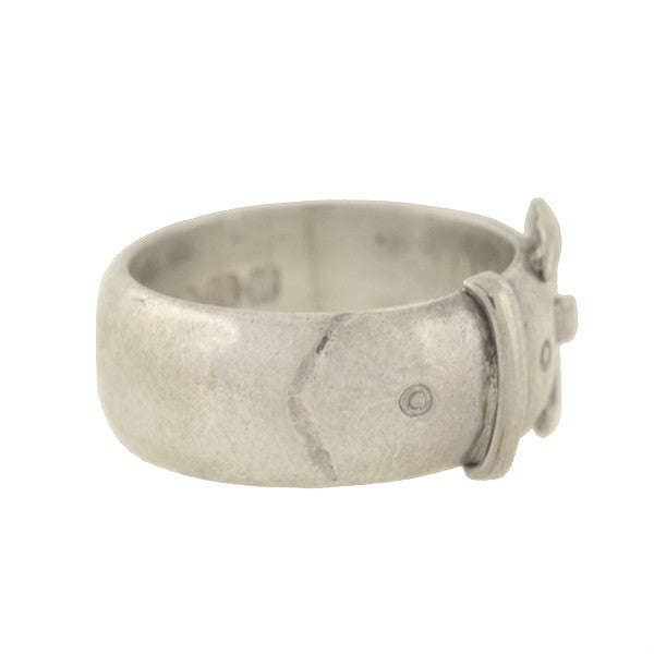 Victorian English Sterling Silver Buckle Ring – A. Brandt + Son