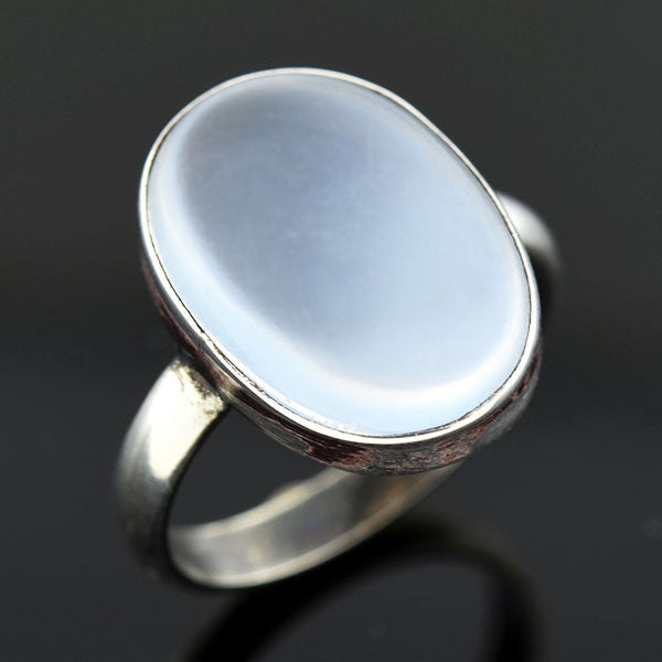 Retro Sterling & Moonstone Cabochon Ring – A. Brandt + Son