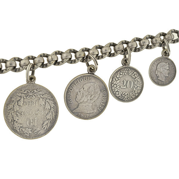 Late Victorian Antique Silver Coin Compilation Bracelet – A. Brandt + Son