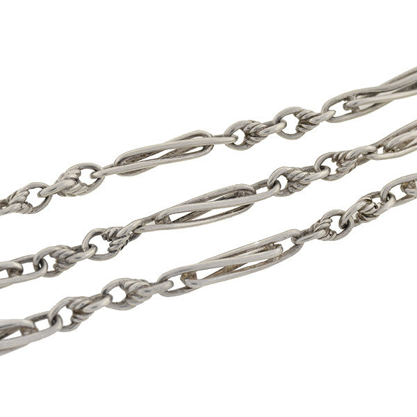 Victorian Sterling Silver Watch Chain 20.75