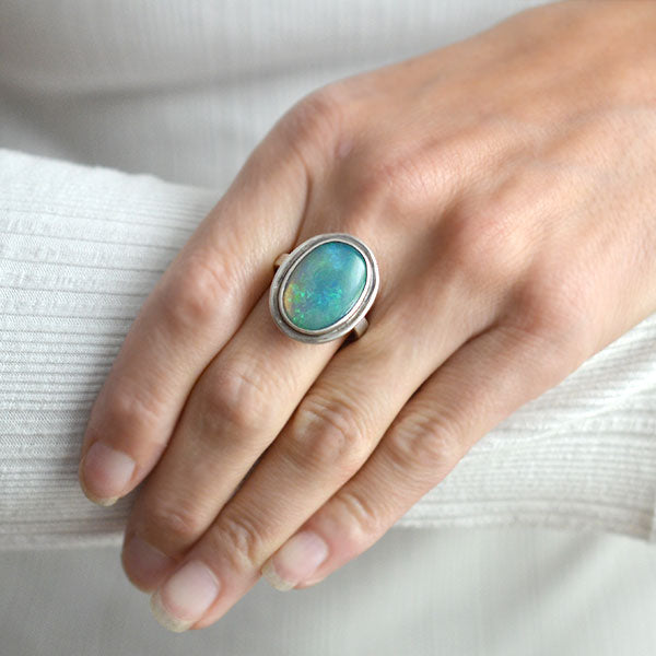 Arts & Crafts Sterling Silver & Opal Ring – A. Brandt + Son