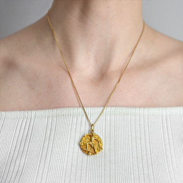 tiffany zodiac necklace gold