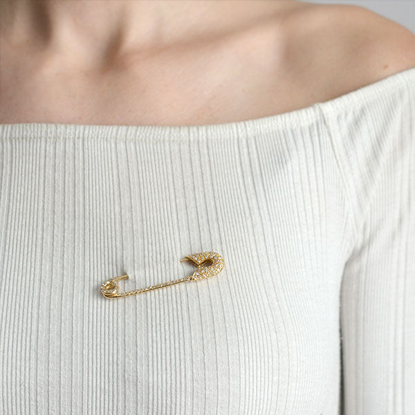 Diamond Safety Pin 