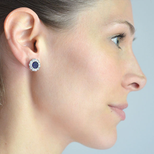 tiffany & co sapphire stud earrings