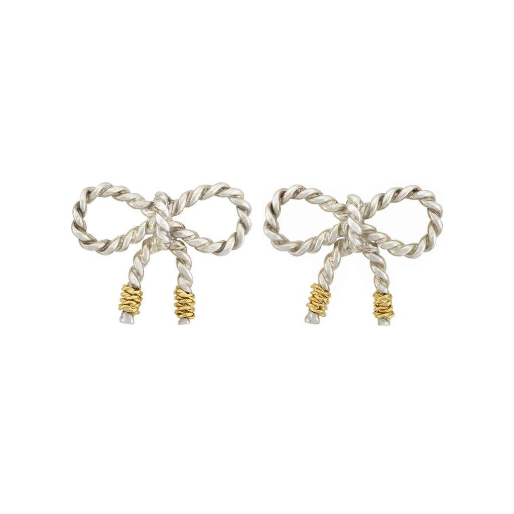tiffany bow earrings silver