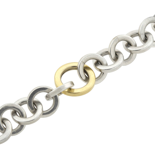 TIFFANY & Co. Estate 18kt/Sterling Interlocking Link Bracelet – A ...