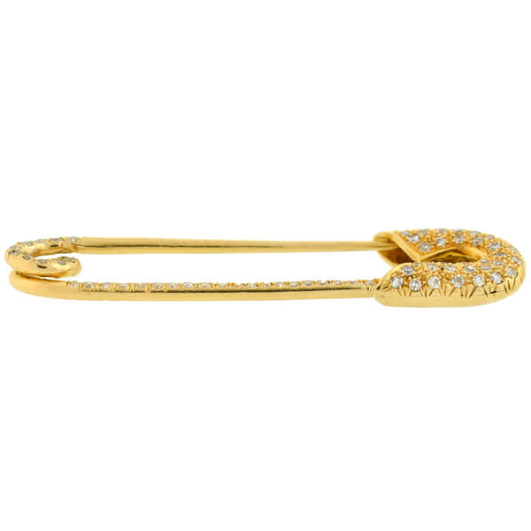 pave diamond safety pin tiffany