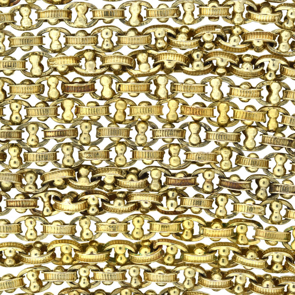 Victorian 15K Gold Chain Link Bracelet by A. Brandt + Son