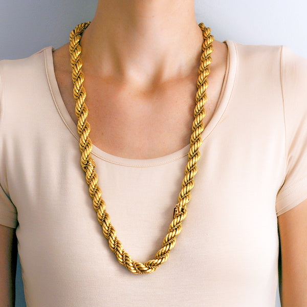 tiffany thick chain necklace