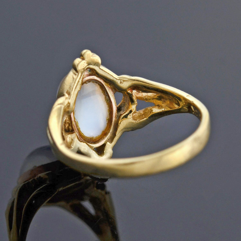 Art Nouveau 14kt Moonstone Cabochon Ring – A. Brandt + Son