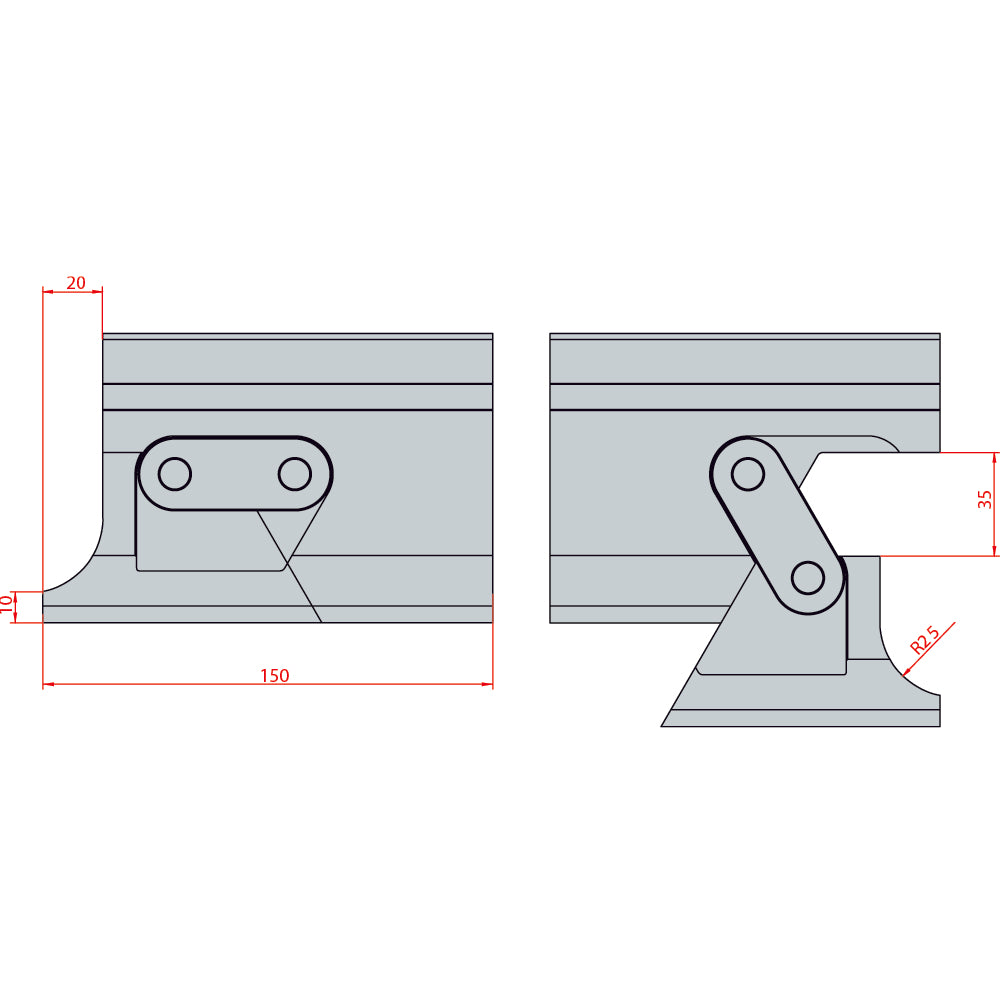 Amada press brake 88° High gooseneck punch - 1301 – Fabtooling CANADA